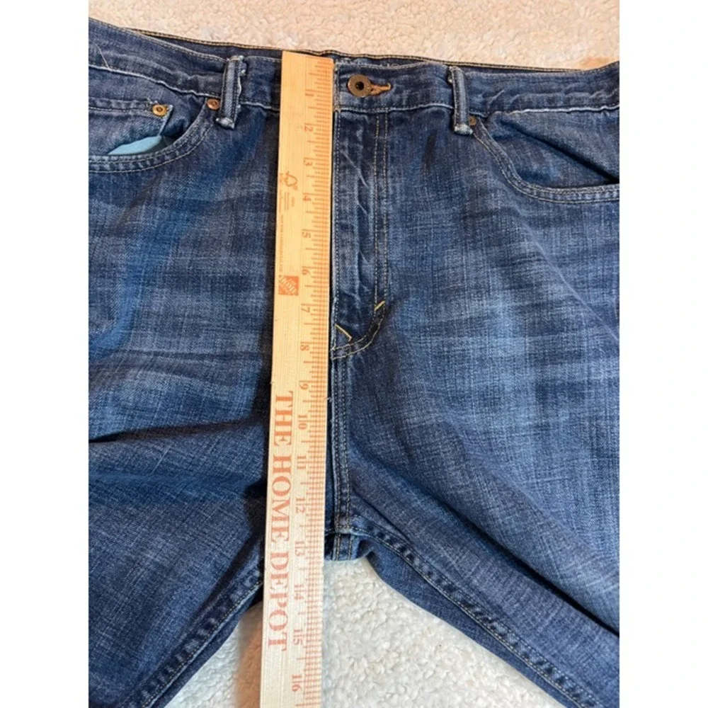 Banana Republic Straight‎ Leg Jeans Mens 36x32 Blue Medium Wash Denim